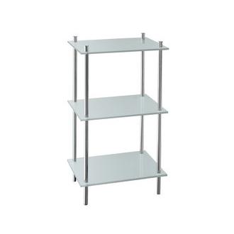 Smedbo FK453 28 3/4 in. Free Standing 3 Tiered Bathroom Shelf in Polished Chrome from the Outline Collection